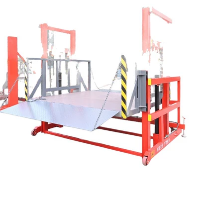 and unloading lift platform for Avtomobil fırlanan platformaları