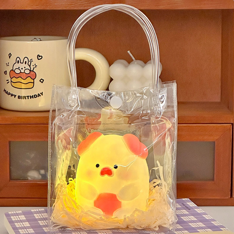 Luz de noche de vinilo de dibujos animados creativo de cabecera faro Internet celebridad juguetes luminosos para niños puesto de mercado nocturno suministro al por mayor