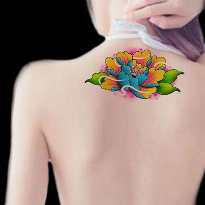 创意纹身贴男女潮个性持久不永久霸气龙图腾大图案防水防汗花臂|ms