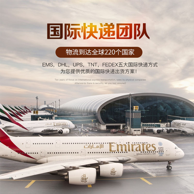 国际物流发货DHL FEDEX TNT UPS EMS ARAMEX快递寄送转运集运到门