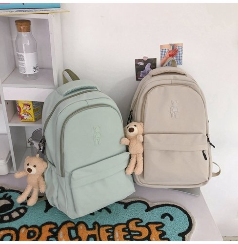 School bag for women  new high school student junior high school student backpack elementary school student Korean version summer large capacity backpack