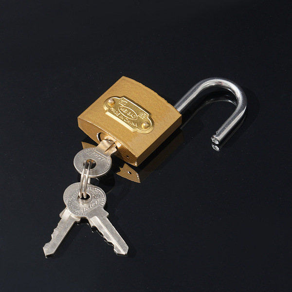Iron lock imitation copper lock door padlock one-shaped lock padlock…