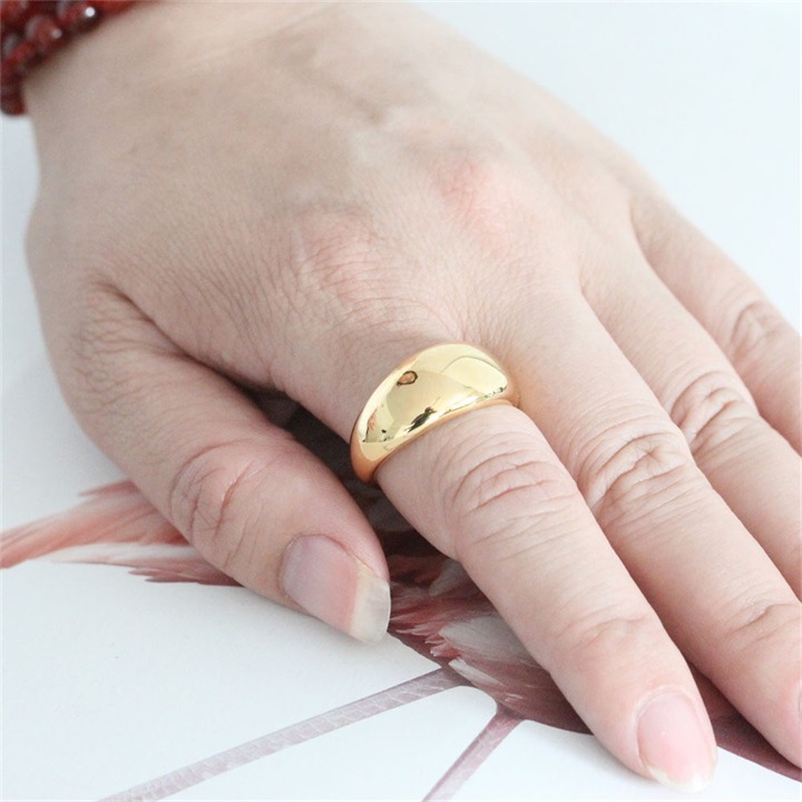 Fashion Solid Color Stainless Steel Rings Stainless Steel Rings