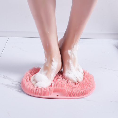 Lazy man's back rub artifact, foot rub mat, bathroom bath brush, multi-functional rub bath and foot massage mat, non-slip foot pad, bath ball