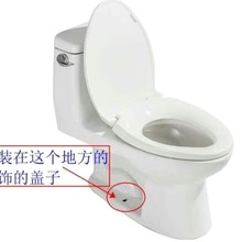 工厂 地脚螺丝装饰盖卫浴配件ABS塑料盖分体马桶配件跨境toilet