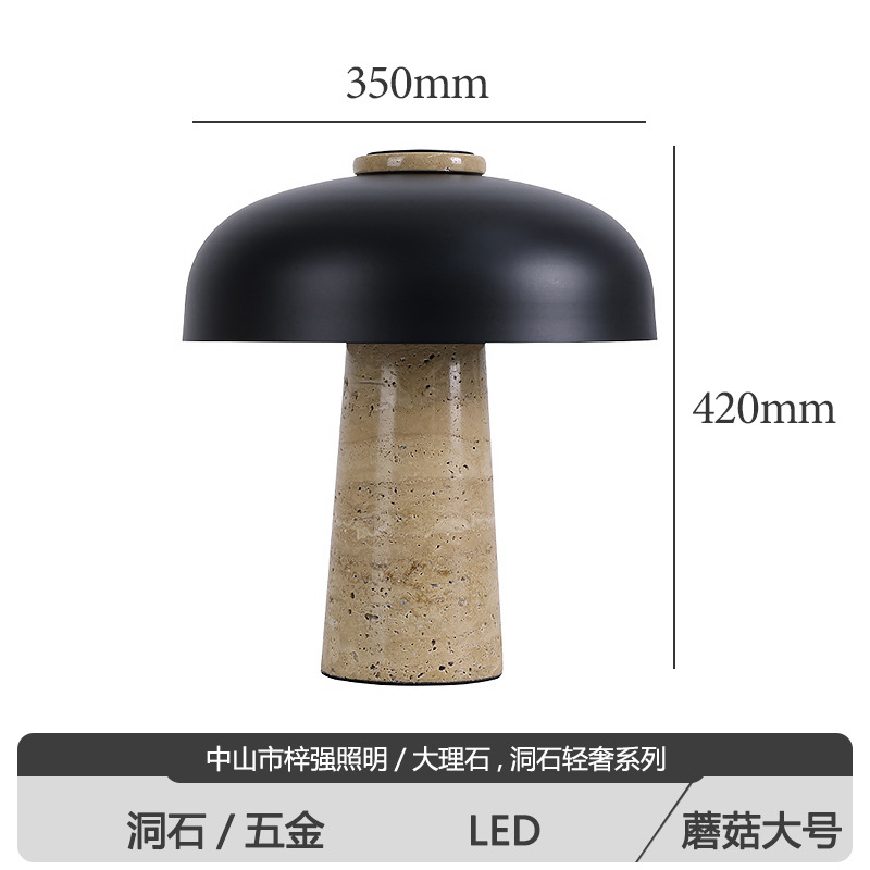 Lámpara de mesa para dormitorio, diseño nórdico moderno y sencillo, lámpara de noche decorativa de mármol para dormitorio de hotel y casa de huéspedes de alta gama