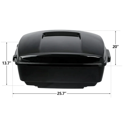 Suitable for Harley Road King, Motorcycle trunk