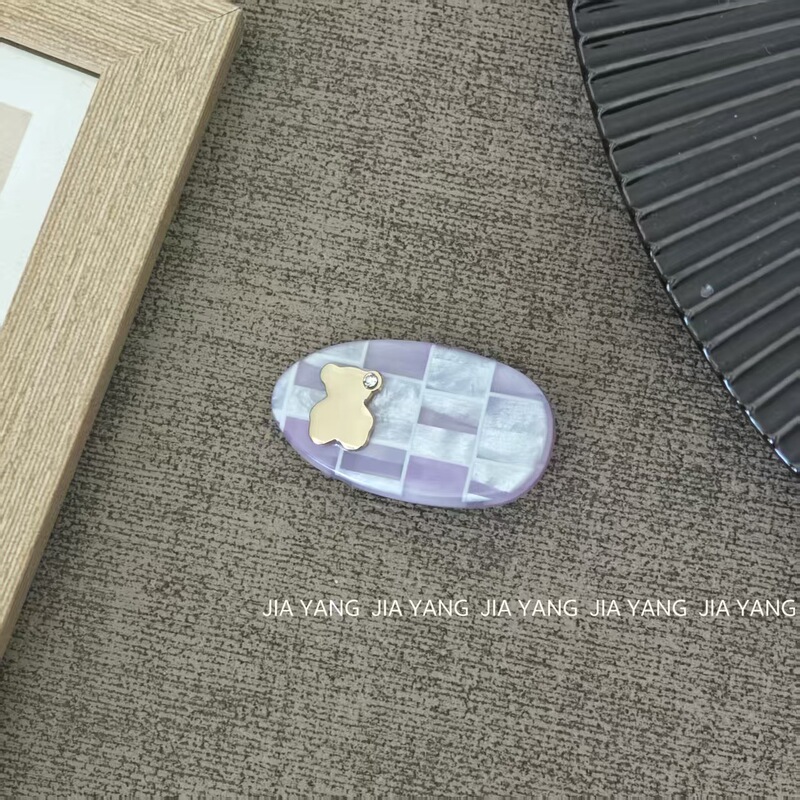 可爱卡通小熊醋酸发卡甜美发夹刘海夹侧边夹高级感百搭鸭嘴夹发饰|undefined