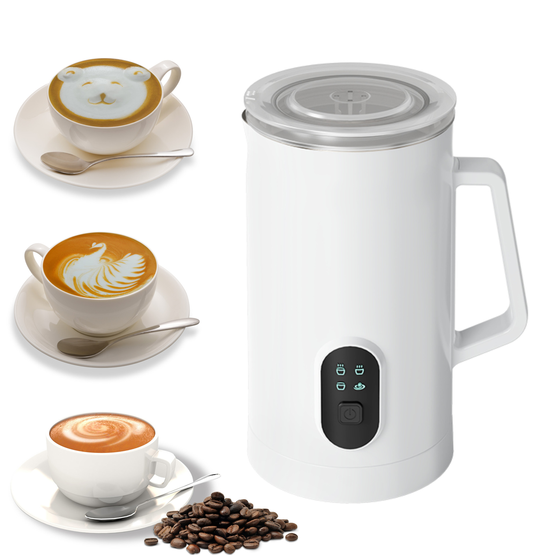 Milk Frother跨境家用奶泡机牛奶加热起泡器奶泡机电动自动咖啡器