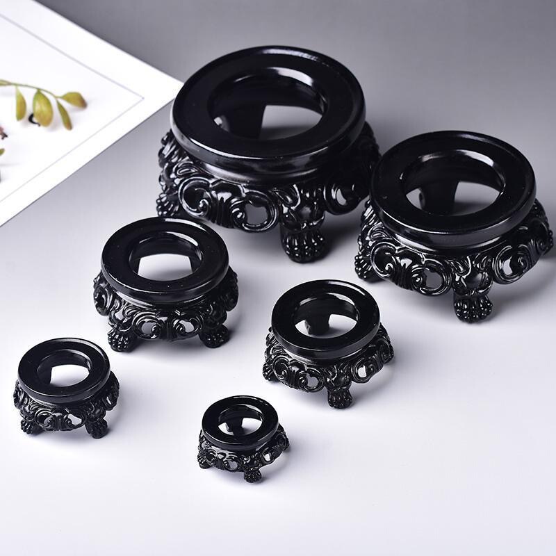 Factory direct crystal ball resin base round crystal ball resin hollow base ornaments wholesale