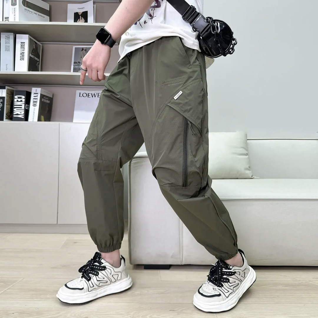Men's summer thin breathable sports universal quick dry trousers