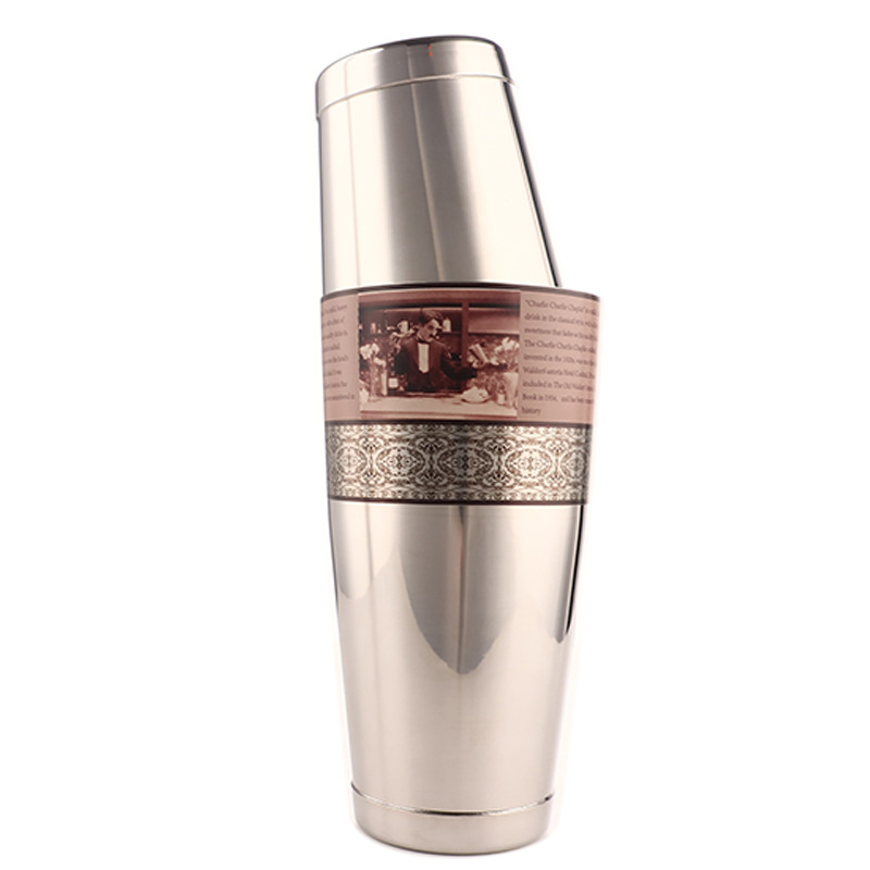 304 Acero inoxidable agitador americano Boston Shaker traje Barón Shaker Comercio exterior transfronterizo