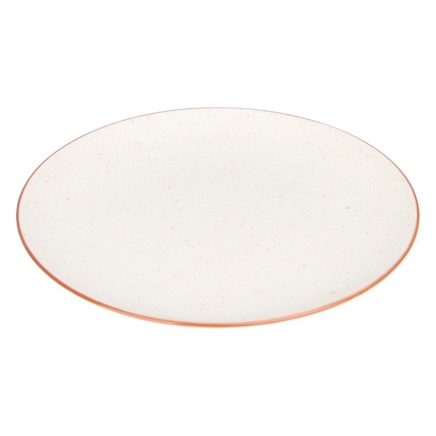 12 pulgadas simple estilo redondo plato de cerámica Hotel occidental Placa de carne Placa de pasta placa fría plato