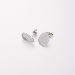 Inner diameter 13*18mm stainless steel, steel color, water-plated gold waterdrop earring backings accessories DIY jewelry