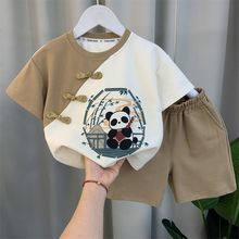 男童汉服套装2024新款宝宝夏装中式唐装小儿童古装中国风短袖衣服