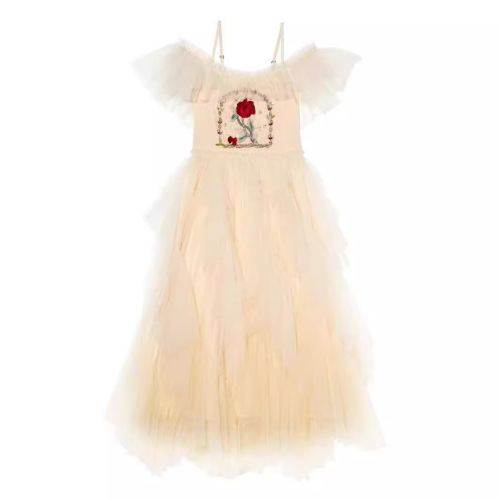 Princess Belle Dress Children's Dress Snow White Costume Clothing Girls Female Beauty and the Beast Belle Dress Cosplay Costume