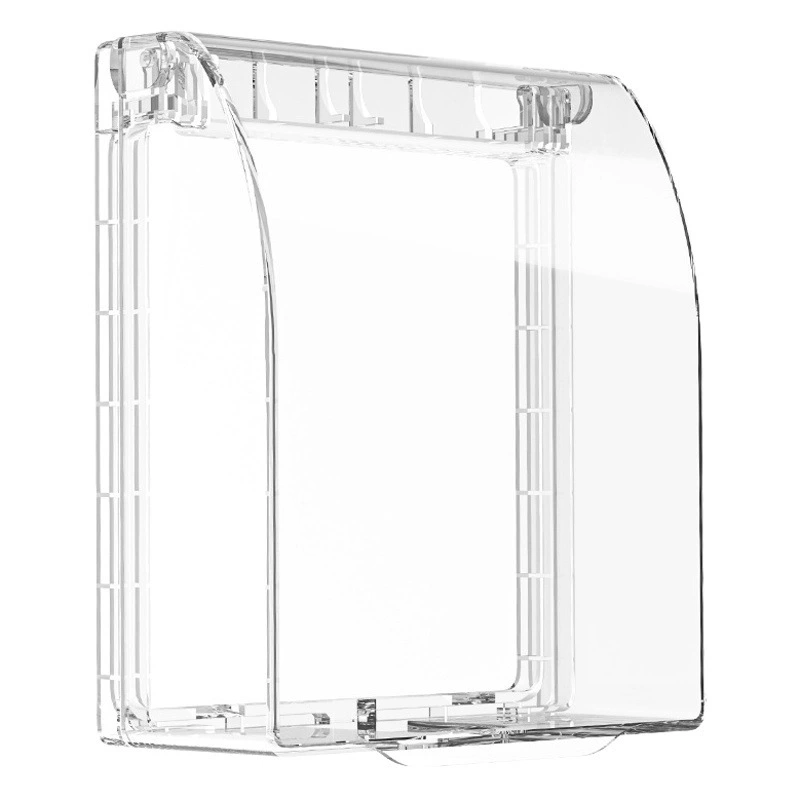 Тип 86 Туалет Ванная комната Ванна Hei Switch Водонепроницаемая коробка Розетка переключателя Ультратонкая клейкая водонепроницаемая крышка Брызгозащищенная коробка