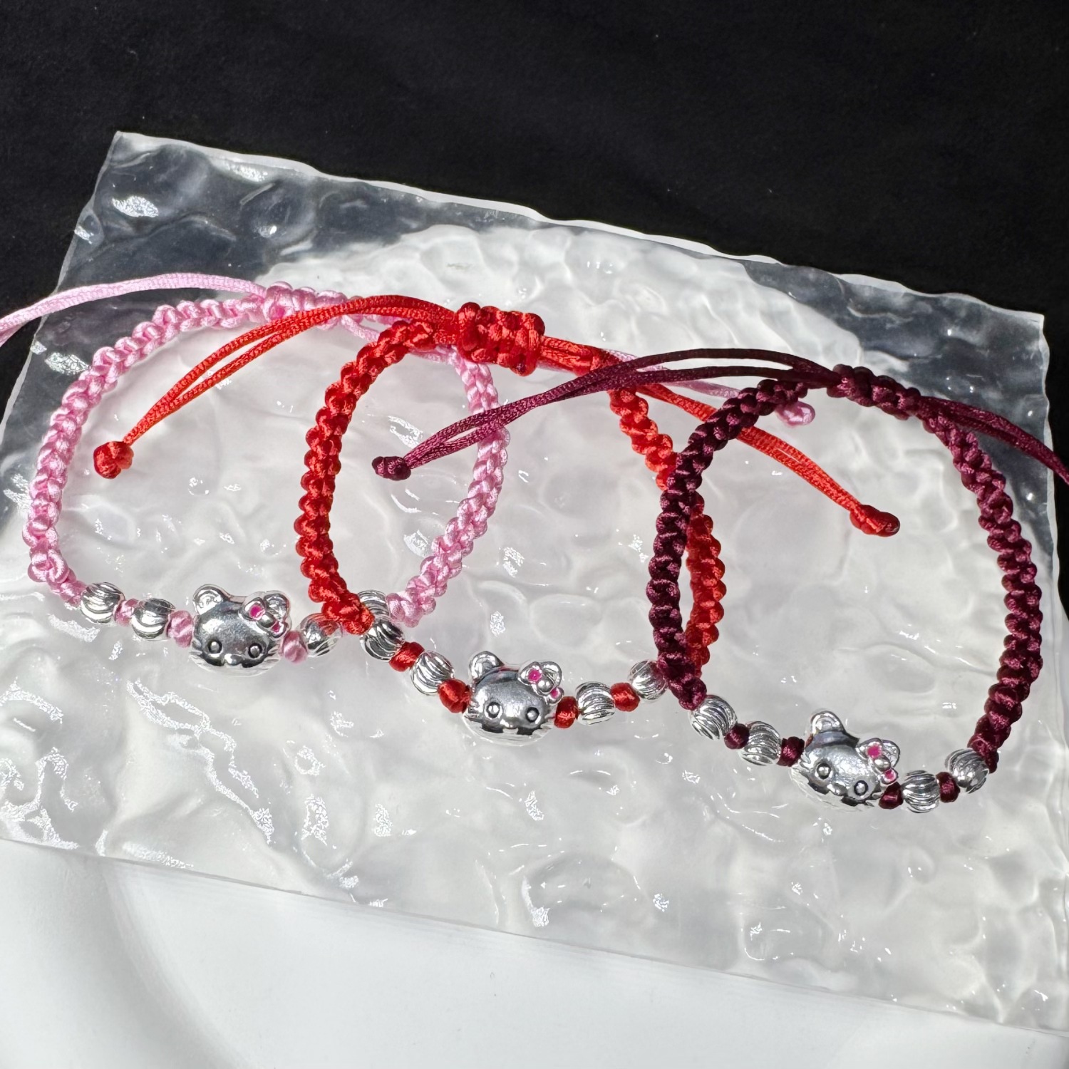 New Kitty Hello Kitty Bracelet Rope for Women, Handmade High-Looking Braided Gift for Best Friend and Girlfriend’S Birthday