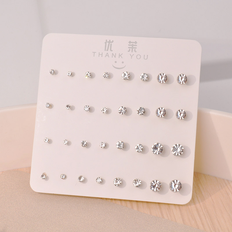 Pendientes de resina, pendientes de plástico, juego de joyería para oreja de mujer, aretes de hueso de la oreja, aretes pequeños en caja, aretes de hueso de la oreja PDD al por mayor