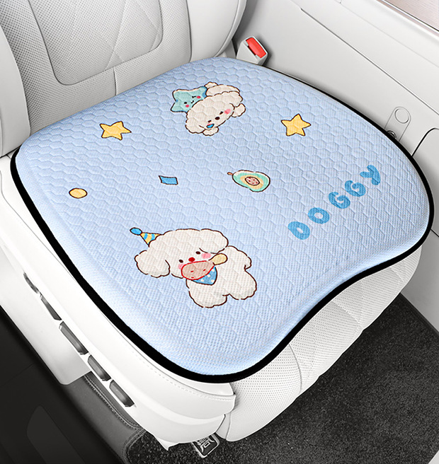 Summer Honeycomb Gel Car Seat Cushion Office Ice Silk Seat Cushion Cartoon Fat Cushion Gel Breathable Seat Cool Cushion