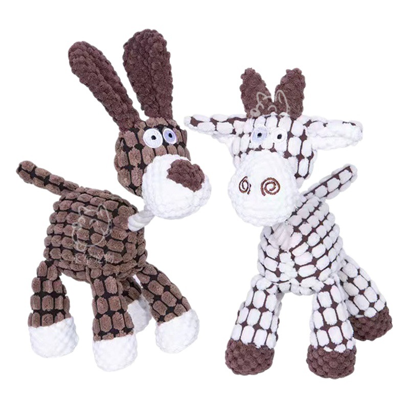 Amazon mascota perro de sonido cuerda de algodón molar juguete resistente a mordeduras cuerda perro juguete de peluche juguete interactivo de sonido