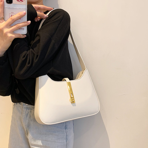 French-style niche bags for women,  new versatile quality trendy silk scarf underarm bag, fashionable simple handbag for women