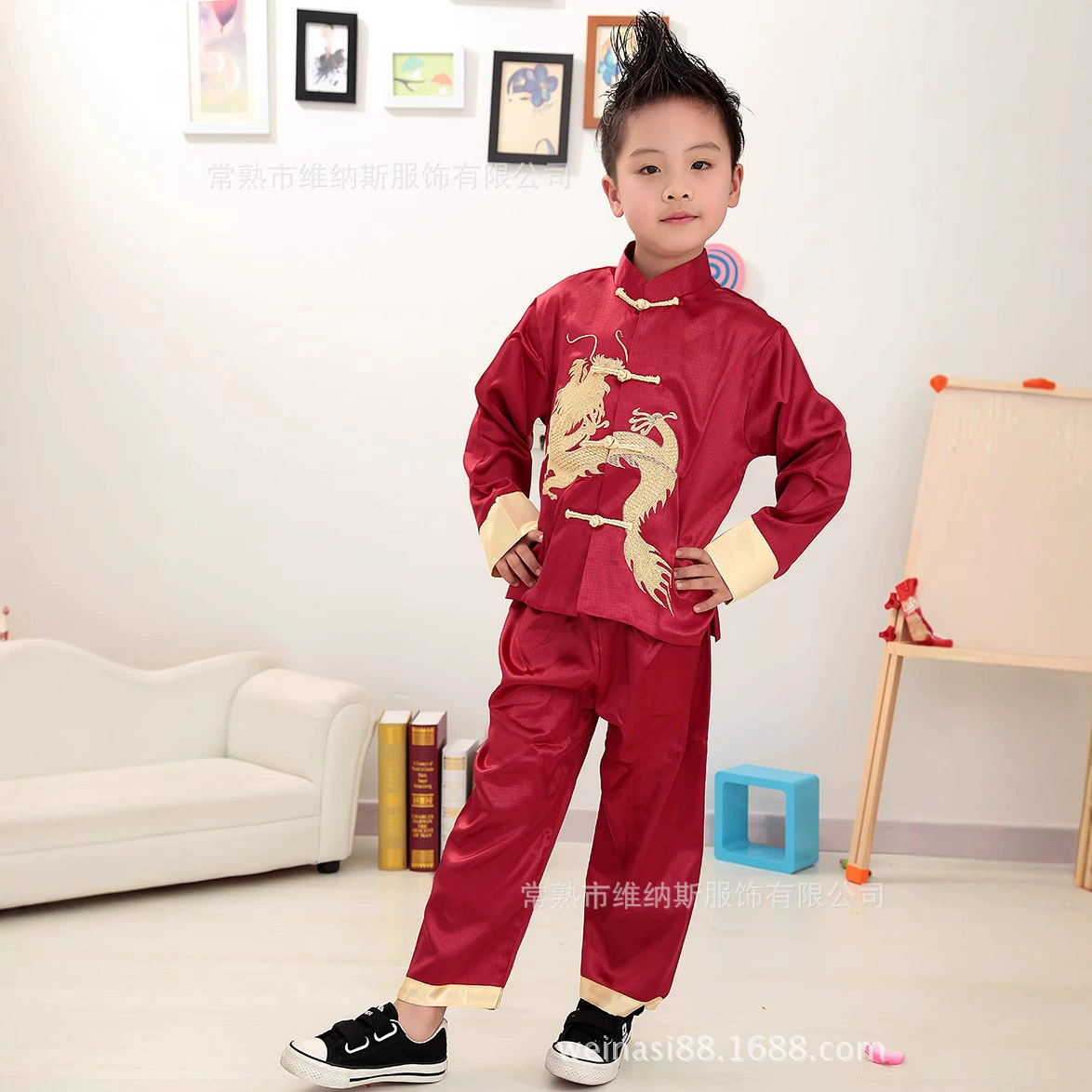 Поставка Тан костюм детский костюм маленький и большой костюм дракона костюм традиционный костюм национальный костюм От 2 до 14 лет