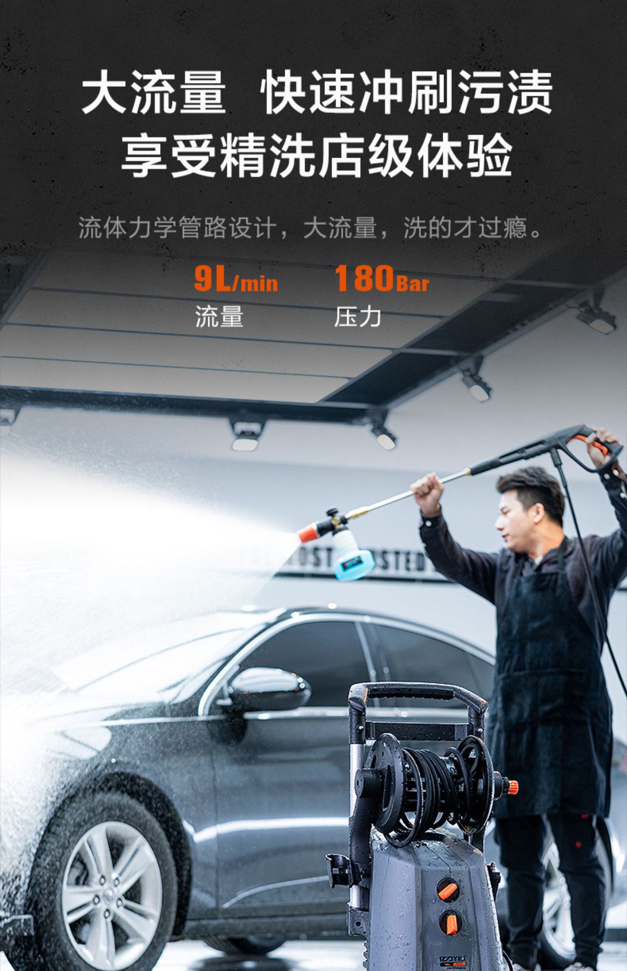 Yili 5780 Courtyard Cleaning Machine Household Car Washing Machine Water Pump High Pressure Water Gun Powerfully Rush the Ground Car Brush Artifact Gun