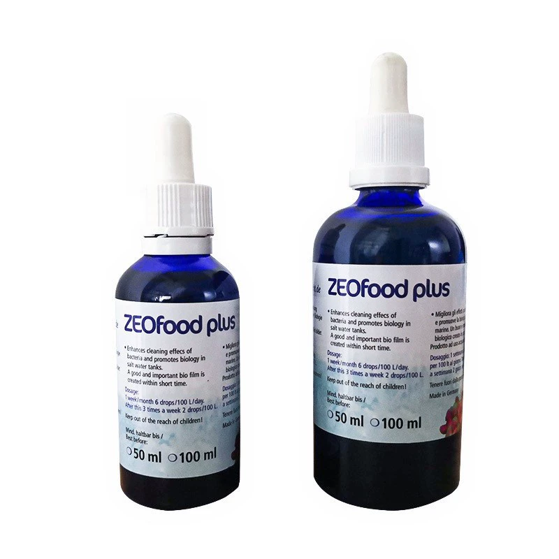 Германия ZEO food Plus улучшенная версия бактерий еда для поддержания естественного цвета кораллов 50 мл 100 мл в бутылках Shan
