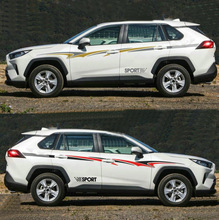 适用于丰田TOYOTA RAV4车贴车身贴纸腰线贴车门贴A2122