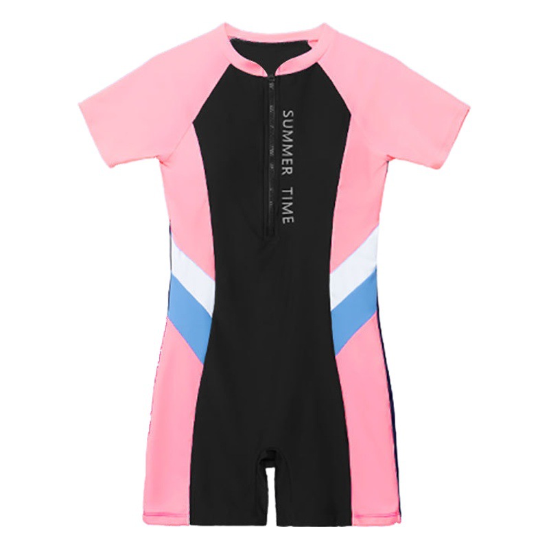 Traje de baño para niños Entrenamiento de niñas natación estudiante de secundaria traje de baño conservador falda de una pieza deportes profesionales traje de baño para niñas