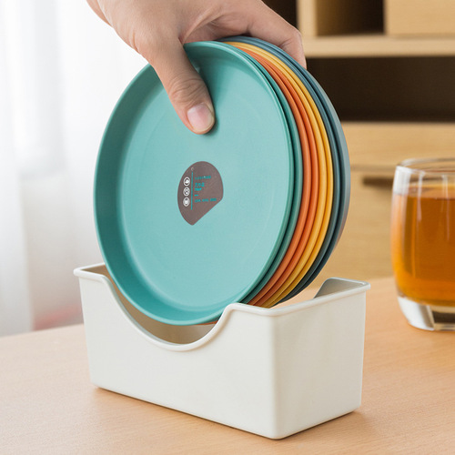 Wheat straw bone-spitting dish Creative household plastic fruit plate, dish, dinner plate, bone-spitting dish, dregs dish, snack plate