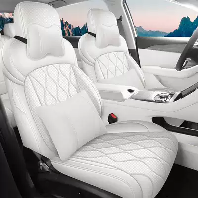 Modelə uyğun (Original) oturacaq örtükləri – full-coverage cushion leather seat covers - snow-whitedeluxe-edition-note-the-model-year-front-row-fully-covered-rear-row-partially-covered