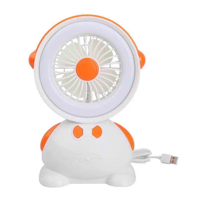 USB перезаряжаемый мини-электрический вентилятор с подсветкой, студенческое общежитие, офисный настольный домашний прикроватный маленький вентилятор с высоким ветром
