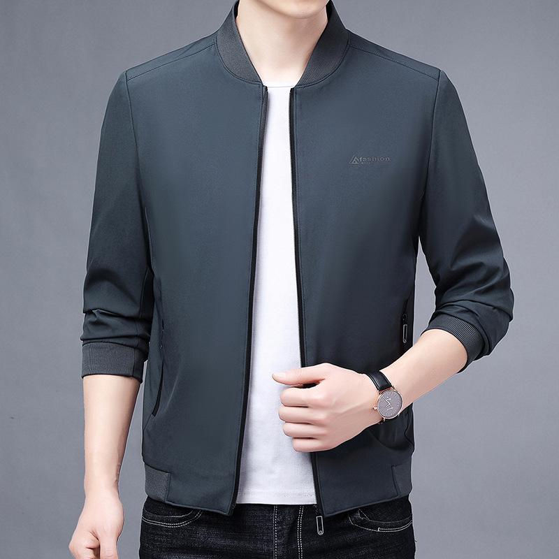 Autumn 2024 New Men's Jacket Korean Style Collar Casual Jacket Trendy Brand Long Sleeve Cardigan Top Baseball Suit Autumn 2024 New Men's Jacket Korean Style Collar Casual Jacket Trendy Brand Long Sleeve Cardigan Top Baseball Suit