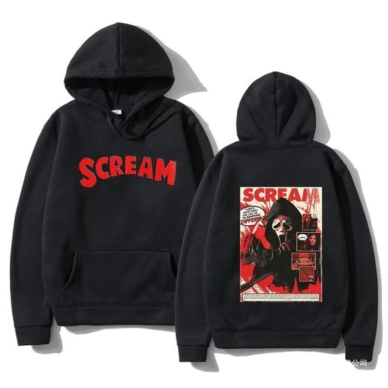 Scream Vi Ghostface Hoodie New Autumn/Winter Men's Fashion New Sweatshirt Loose Casual Harajuku Hooded Pullover Scream Vi Ghostface Hoodie New Autumn/Winter Men's Fashion New Sweatshirt Loose Casual Harajuku Hooded Pullover