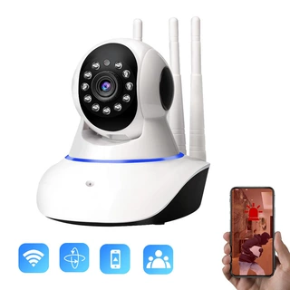 无线wiif摄像头室内摇头机监控器高清智能家用三天线光头强高清