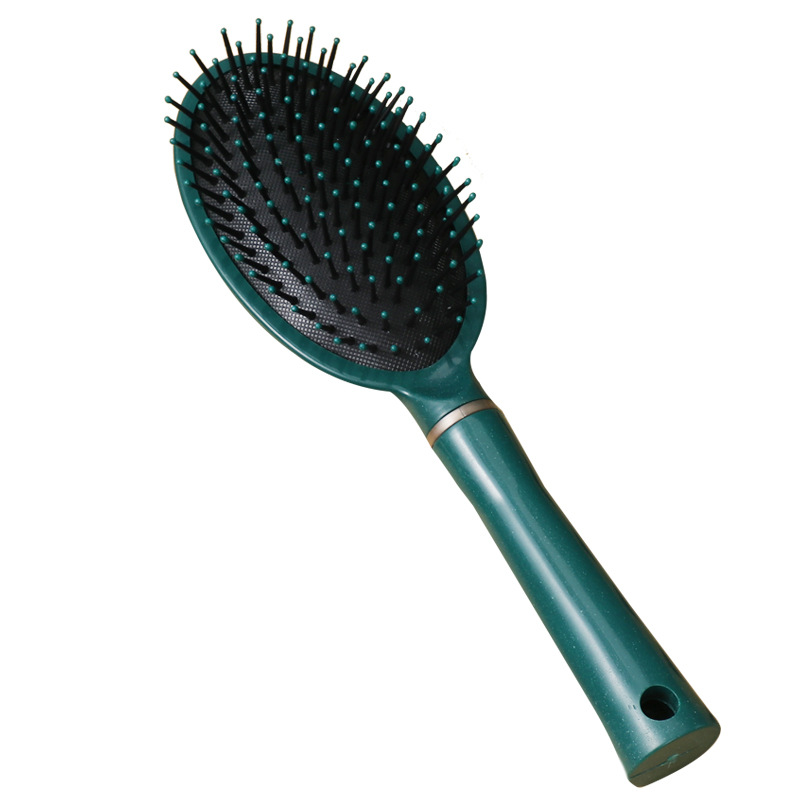 New massage comb dark green elastic paint air bag comb lady hair negative ion curling hair comb beauty comb