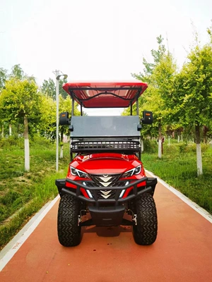 Electric Golf Cart, Off-Road Four-Wheel Sightseeing Vehicle, Golf Course Shuttle, Airport Shuttle, Golf Double-Row Vehicle (Elektrikli qolf avtomobilləri) - 11-row-of-4-seats