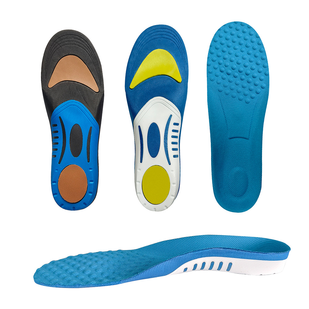 Nuevo arco deportes plantilla corrección plana pie hombres y mujeres absorción de choque absorción de sudor arco soporte plantilla baloncesto corriendo