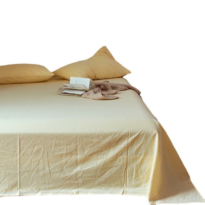 Simplicidad| 60 sábanas de algodón lavado con agua de algodón una sola pieza de algodón doble una sola colcha de almohada de tres piezas de ropa de cama image 5