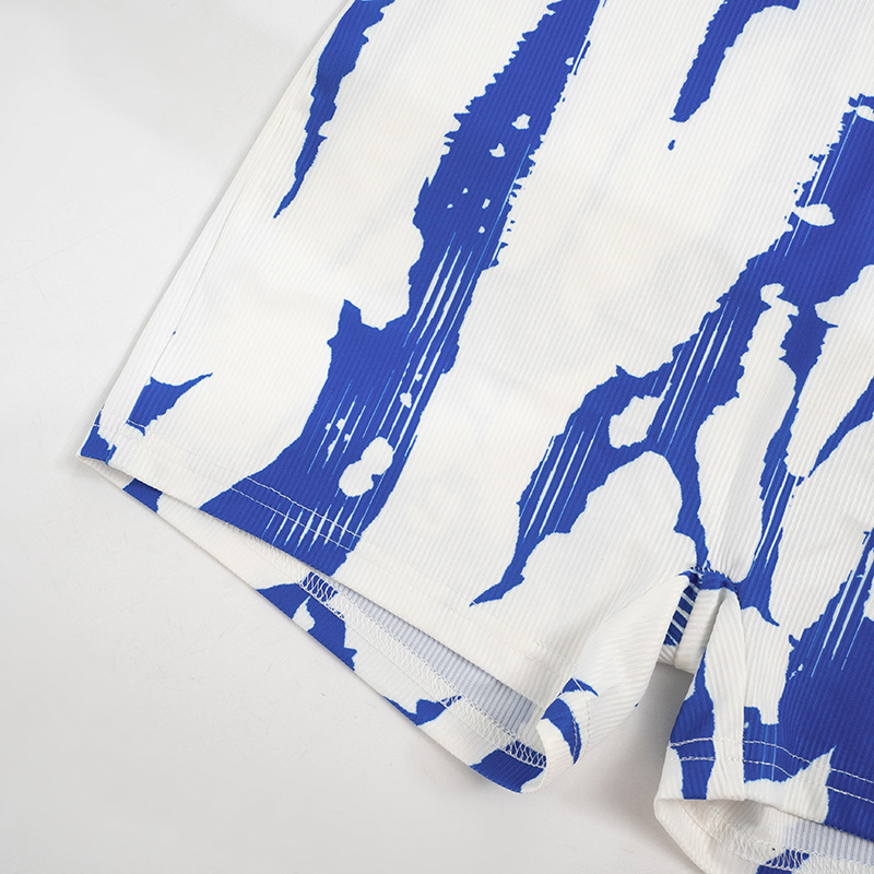 Women Clothing Summer Color Contrast Striped Sleeveless Strap Casual Sports Romper