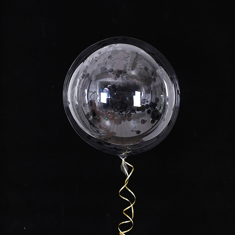 Globo transparente navideño, Santa/ muñeco de nieve