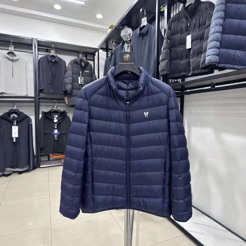 Great Value for Money! 90 Duck Down! Foreign Trade Men's Autumn and Winter Lightweight, Warm and Comfortable Stand-Up Collar Casual down Jacket Trendy