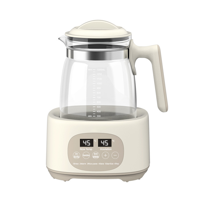 外贸出口temperature control kettle玻璃恒温壶家用养生烧水壶|undefined