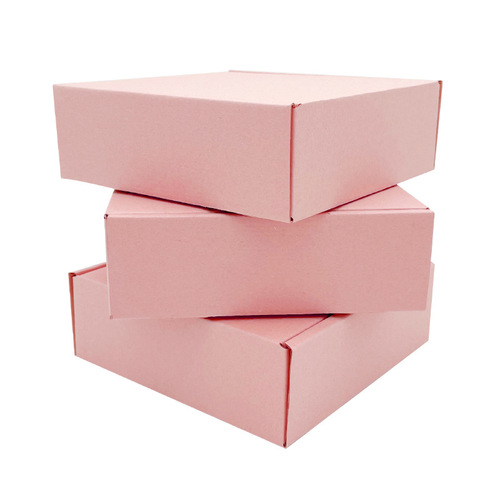 Solid color airplane box express box packaging box color lotus root pink blank printing logo wholesale internet celebrity creative