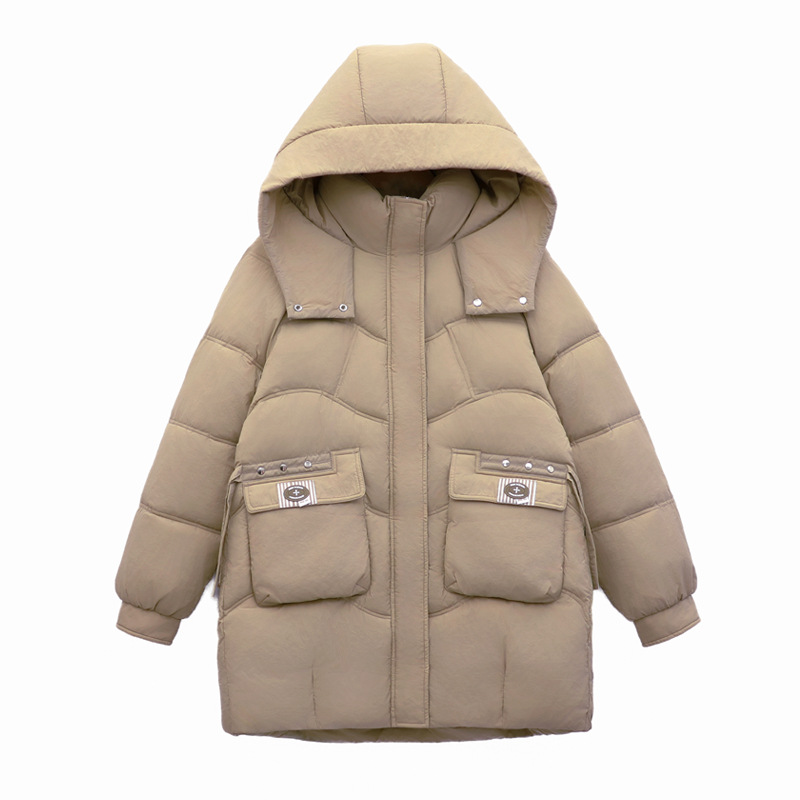 Invierno plumón chaqueta de algodón para mujeres 2025 nuevo este año chaqueta de algodón chaqueta suelta madre gruesa chaqueta image 6
