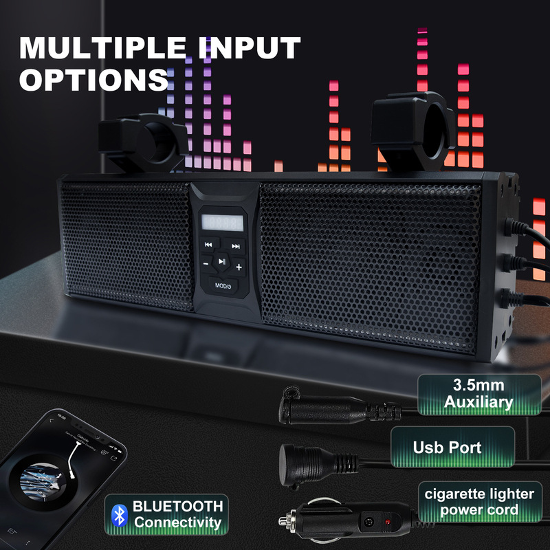 ゴルフカートbluetoothオーディオサポート多色音楽ビート点滅防水防塵中低音スピーカーリモコン|undefined