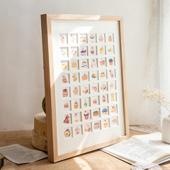 100-grid photo love graduation anniversary gift frame 48-grid 36-grid children's growth Luffy frame