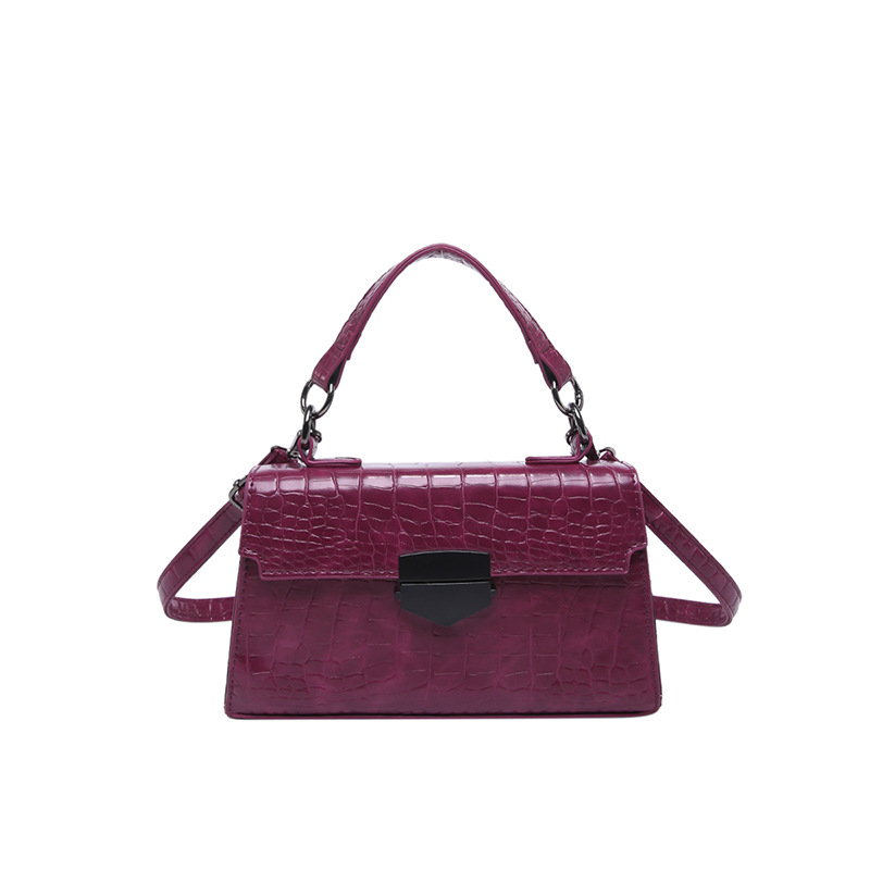 2024 invierno nuevo estilo de moda europea y americana retro bolso de mujer temperamento de cocodrilo estilo coreano personalidad bolso de hombro pequeño